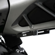 R&G Racing Black Rear Foot Rest Delete Blanking Plates For 2024-2025 KTM 125 Duke