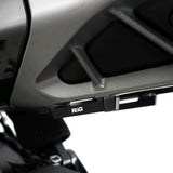 R&G Racing Black Rear Foot Rest Delete Blanking Plates For 2024-2025 KTM 125 Duke