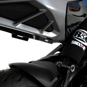 R&G Racing Black Rear Foot Rest Delete Blanking Plates For 2024-2025 KTM 125 Duke