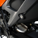 R&G Racing Black Rear Foot Rest Delete Blanking Plates For 2024-2024 KTM 990 Duke