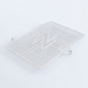 R&G Racing Stainless Steel Branded Radiator Guard For 2020-2024 Kawasaki Ninja 1000SX ZX1000