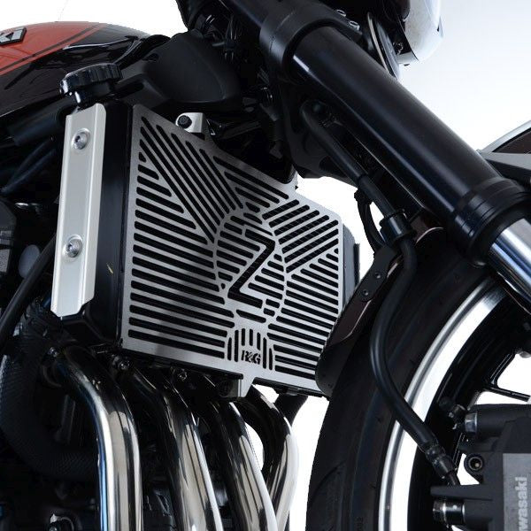 R&G Racing Stainless Steel Branded Radiator Guard For 2018-2020 Kawasaki Z900RS