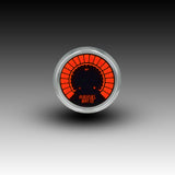 Indicador digital de aire y combustible con barra LED Intellitronix - Placa frontal negra con bisel cromado