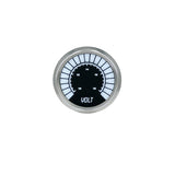 Voltímetro digital con barra gráfica LED Intellitronix - Placa frontal negra con bisel cromado