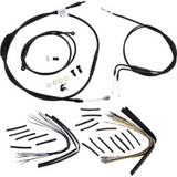 Burly Extended Cable Brake Line Kit for 16" Apes 00-06 Harley Davidson Softail