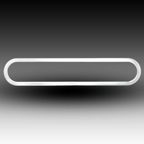 Intellitronix Chrome Bezel Panel Kit For 5 Gauges With Smoked Plexi-Glass