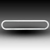 Intellitronix Chrome Bezel Panel Kit For 5 Gauges With Smoked Plexi-Glass