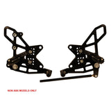 Juego de amortiguadores traseros ajustables Vortex Racing negros - RS411K