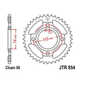 Front & Rear Sprocket Kit for Street YAMAHA XS400 Special II 1980-1981