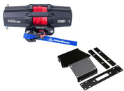 Viper V2 ATV Winch Kit 3500 lb Standard Spool With 40 Feet Blue Synthetic Rope With Mount For Honda Rancher 350/450 2000-2003