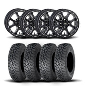 ITP Tsunami 15" Matte Black Wheels And Tenacity Tires [33x9.5-15]