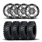 ITP SS212 15" Machined Black Wheels And MT911 Tires [32x10-15]