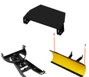 Denali Black UTV Snow Plow Kit For Can-Am Commander 1000 4X4 2021-2022