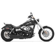 Vance And Hines Twin Slash Muffler 3in Slip On Exhaust Black With Fuelpak FP3