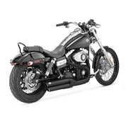 Vance And Hines Twin Slash Muffler 3in Slip On Exhaust Black With Fuelpak FP4