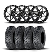 ITP Tornado 15" Matte Black Wheels And Tenacity Tires [32x10R-15]