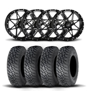 ITP Tornado 15" Matte Black Wheels And Tenacity Tires [32x10R-15]