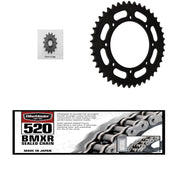 520 BMXR Chain, Front & Rear Steel Sprocket Kit KAWASAKI KLR 650 1990-2016