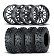 ITP Hurricane 18" Matte Black Wheels And Versa Cross XTR Tires [33x10-18]