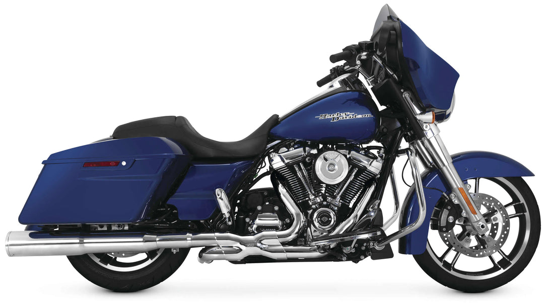 Vance & Hines 16871 Power Duals Chrome Head Pipe Harley Davidson FLH, FLT 17-18