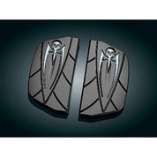 KURYAKYN CHRME ZOMBIE FLOORBOARD COVERS 1986-2017 HARLEY PASSENGER D BOARDS 4572