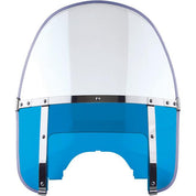 National Cycle Clear Beaded Heavy Duty Windshield, Blue With Mount Kit, Covered Forks