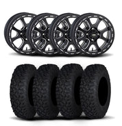 ITP Tsunami 15" Matte Black Wheels And Coyote Tires [33x10R-15]