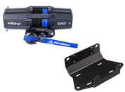 Viper V2 ATV Winch Kit 4500 lb Standard Spool With 40 Feet Black Synthetic Rope With Mount For Yamaha Grizzly 550/700 2009-2014