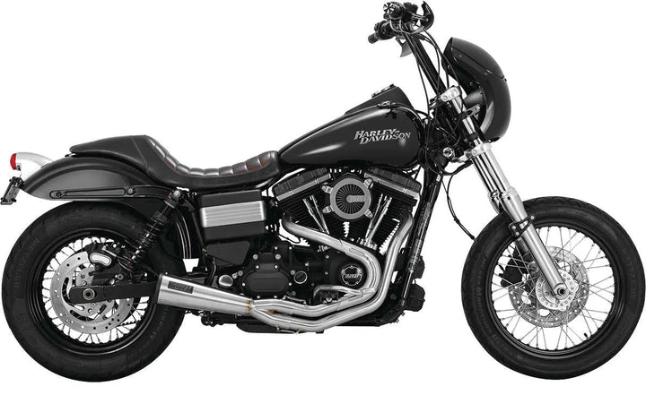 Vance & Hines 27625 2-into-1 Upsweep Exhaust; Stainless