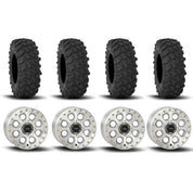 System 3 SB-7 Beadlock Machined 15" Wheels And XTR370 Tires [30x10-15]