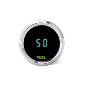 Dakota Digital Universal Round Fuel Level Gauge 0-99% Teal Display ODYR-06-1 New