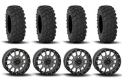 System 3 SB-5 Beadlock Gun Metal Grey 15" Wheels And XTR370 Tires [35x10-15]