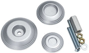 Kuryakyn Lodestar Silver Rear Axle Sliders 3808