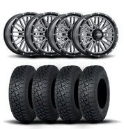 ITP Momentum 15" Machined Black Wheels And Tenacity XNR Tires [35x9.5R-15]