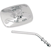 Emgo - 20-31701A - Live To Ride Custom Mirror, Chrome, Right