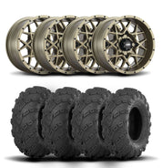 ITP Hurricane 14" Bronze Wheels And Mud Lite Tires [30x10-14]
