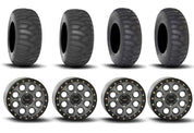 System 3 SB-7 Beadlock Titanium 15" Wheels And SS360 Sand/Snow Tires [32x10-15] ,[32x12-15]