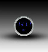 Intellitronix LED Digital Pyrometer/EGT 2 5/8" Gauge - Black Faceplate With Black Bezel