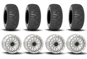 System 3 SB-6 Beadlock Machined 15" Wheels And SS360 Sand/Snow Tires [31x10-15] ,[31x12-15]