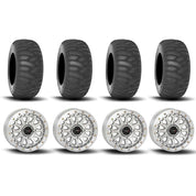 System 3 SB-6 Beadlock Machined 15" Wheels And SS360 Sand/Snow Tires [31x10-15] ,[31x12-15]