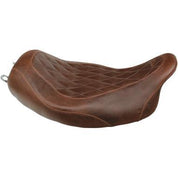 Harley FLHR Road King 2008-2016 Wide Tripper Solo Seat Diamond Brown by Mustang