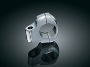 KURYAKYN CHROME 1-1/4 INCH UNIVERSAL ACCESSORY HANDLEBAR MOUNT CLAMP HARLEY 1468