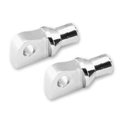 KURYAKYN CHROME MALE MOUNT PEG ADAPTERS FOR HARLEY-DAVIDSON AND BMW PAIR 8008