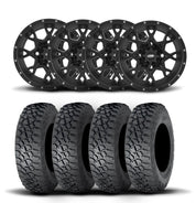 ITP Hurricane 15" Matte Black Wheels And Tenacity Tires [33x9.5-15]