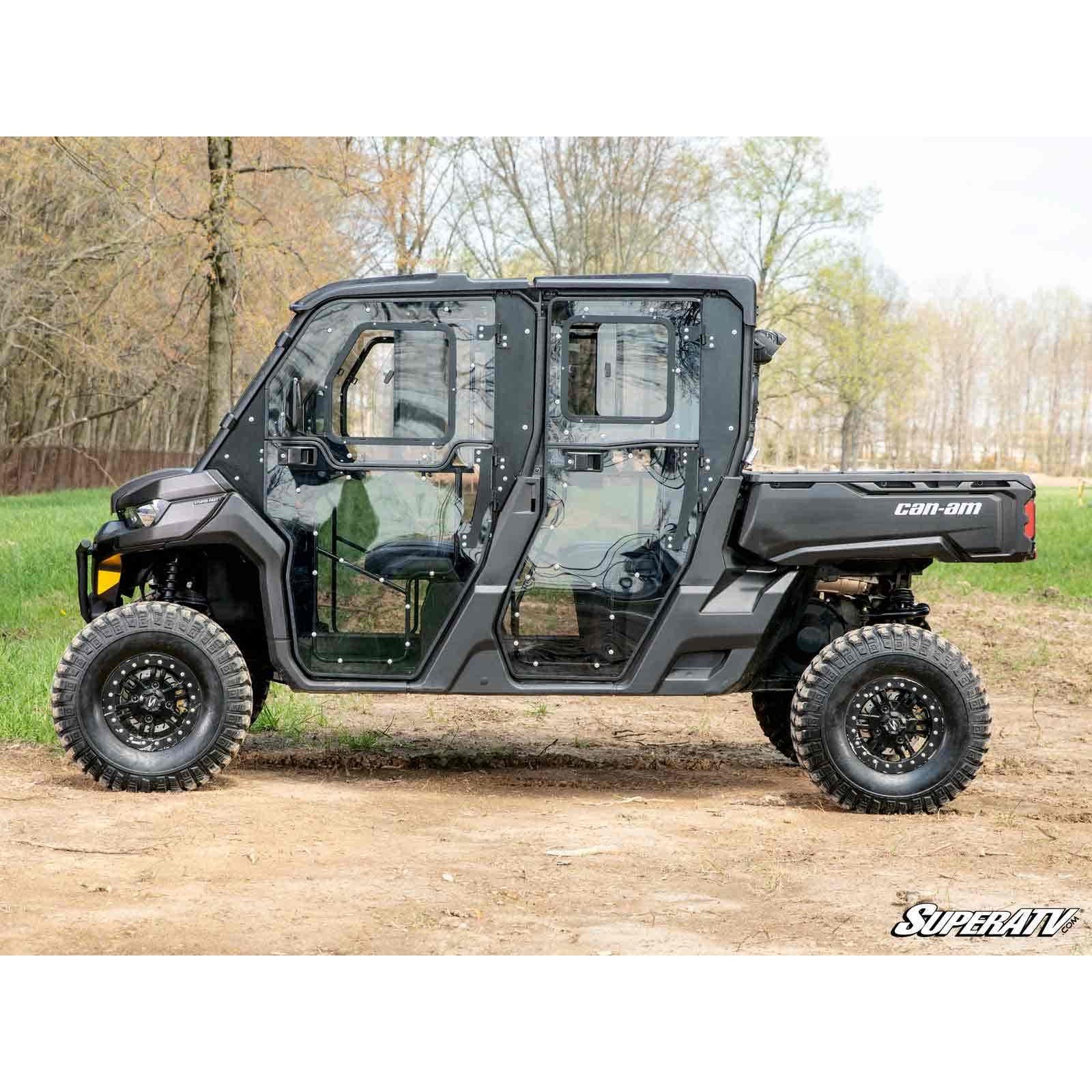 SuperATV Can-Am Defender MAX Convertible Cab Enclosure Doors DOOR-CA-DEF4-72