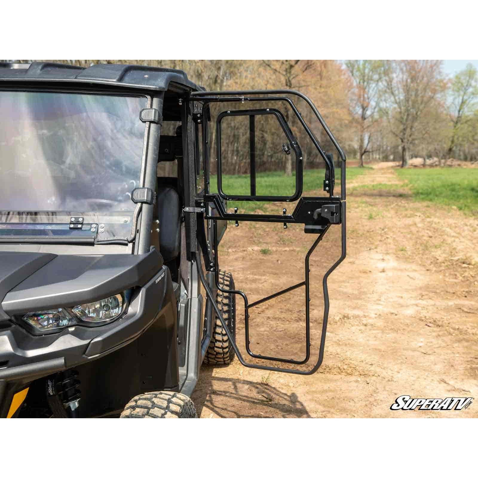 SuperATV Can-Am Defender MAX Convertible Cab Enclosure Doors DOOR-CA-DEF4-72