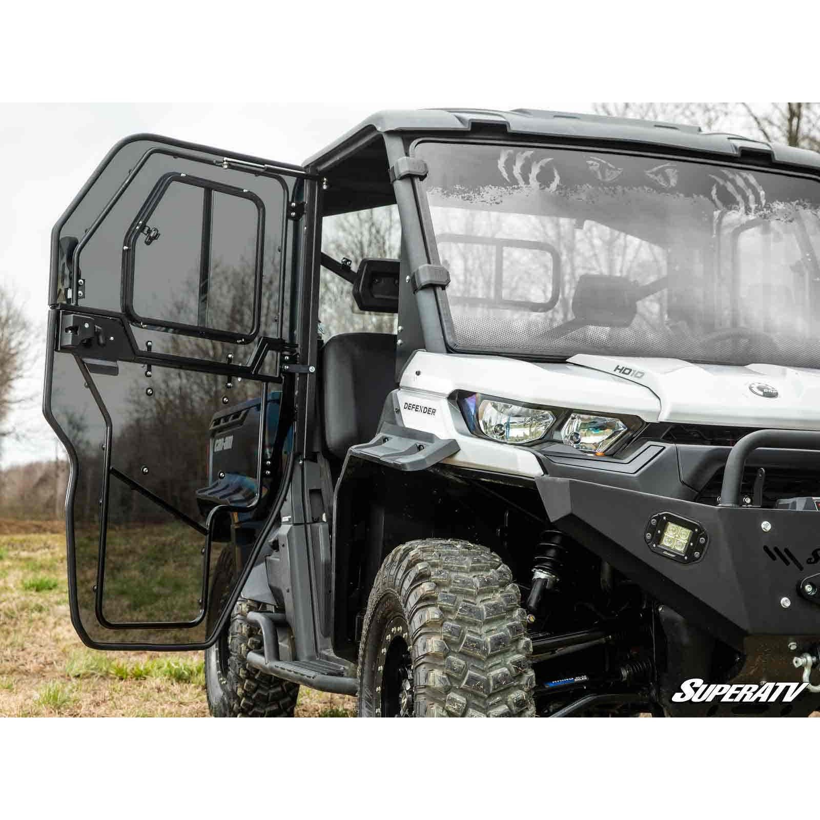 SuperATV Can-Am Defender Convertible Cab Enclosure Doors DOOR-CA-DEF-003-72