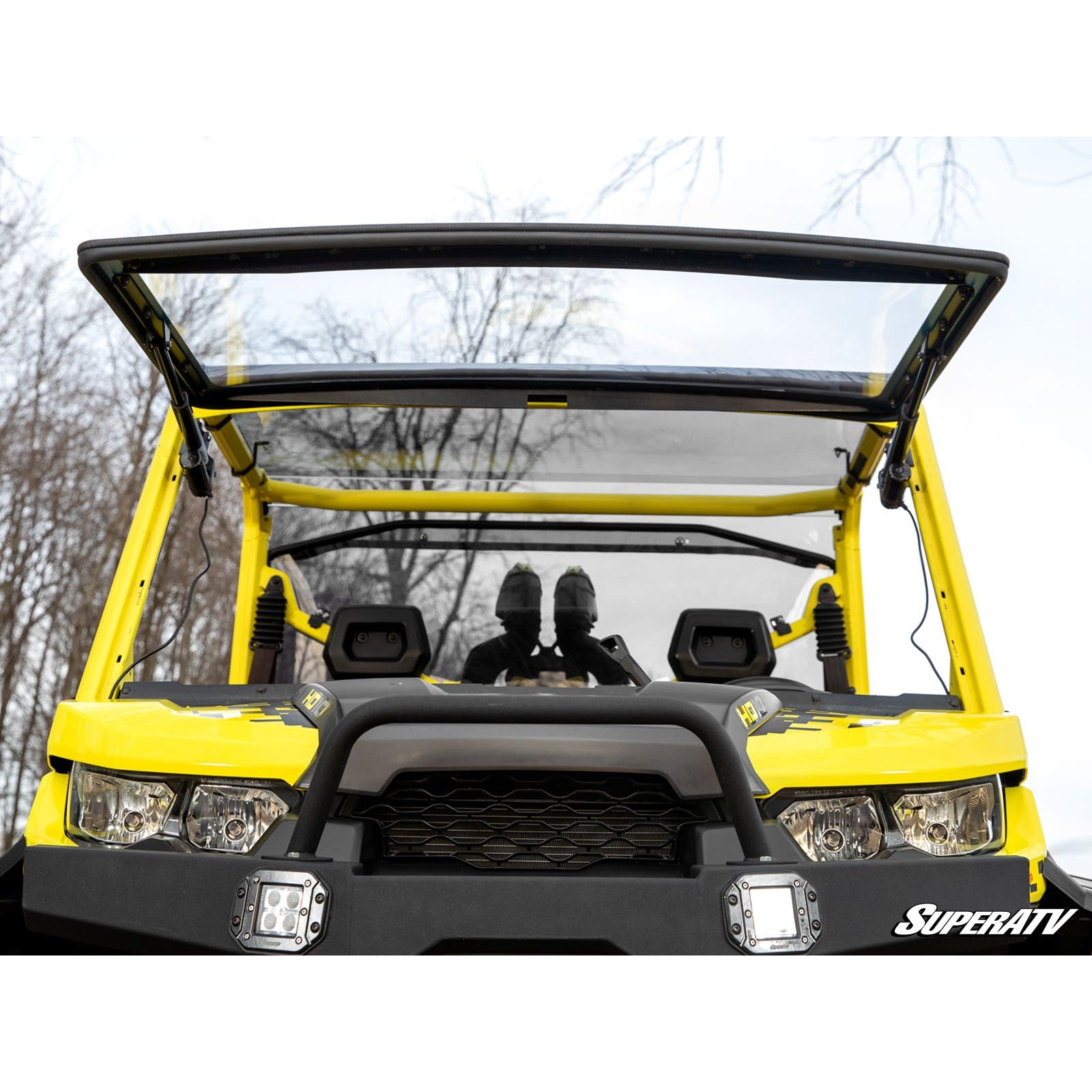 SuperATV Can-Am Defender MaxDrive Power Flip Windshield PFWS-CA-DEF-70