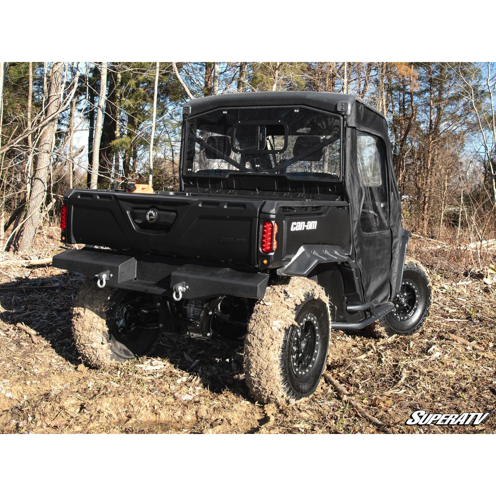 SuperATV Can-Am Defender Sliding Rear Windshield RWS-CA-DEF-SGW-76