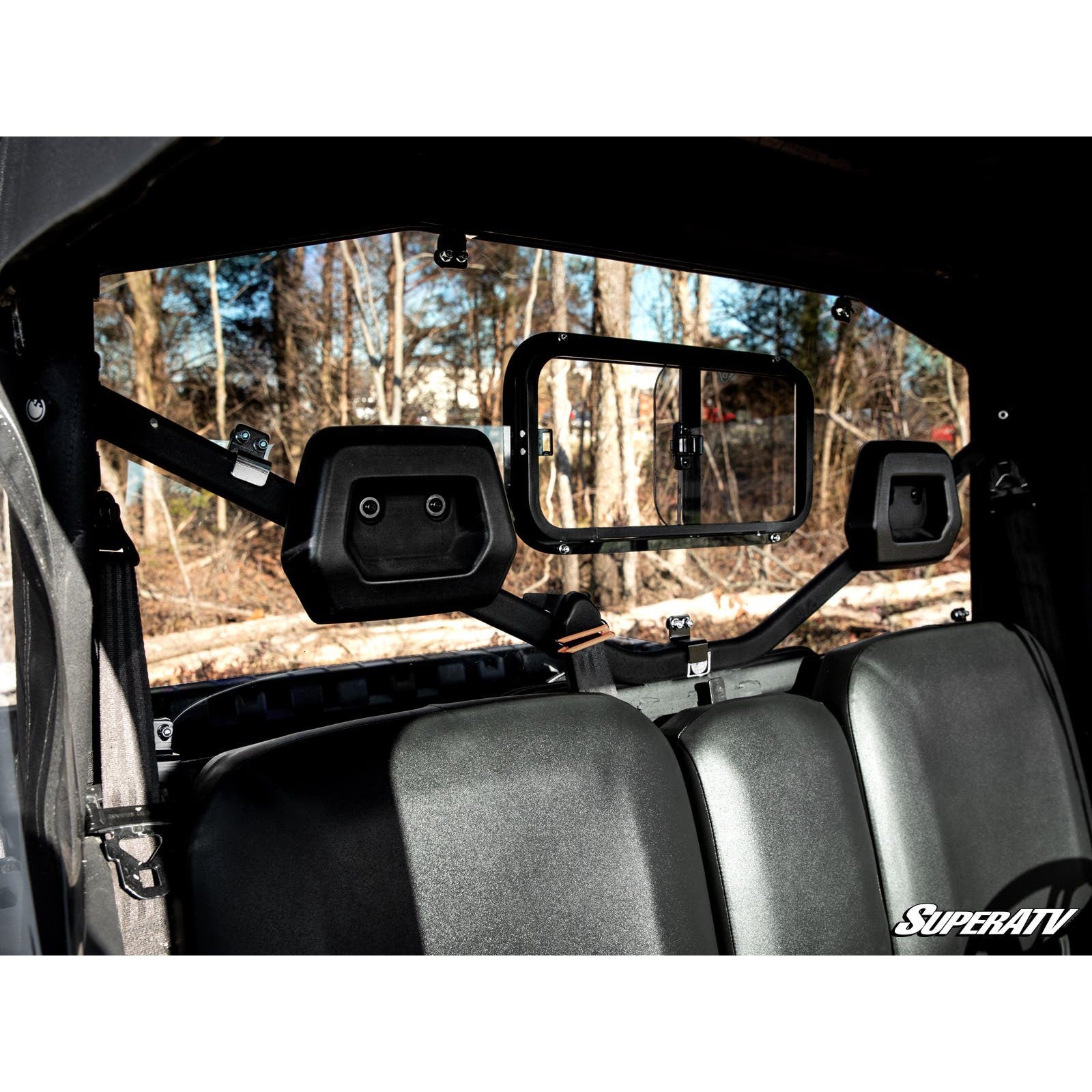 SuperATV Can-Am Defender Sliding Rear Windshield RWS-CA-DEF-SGW-76